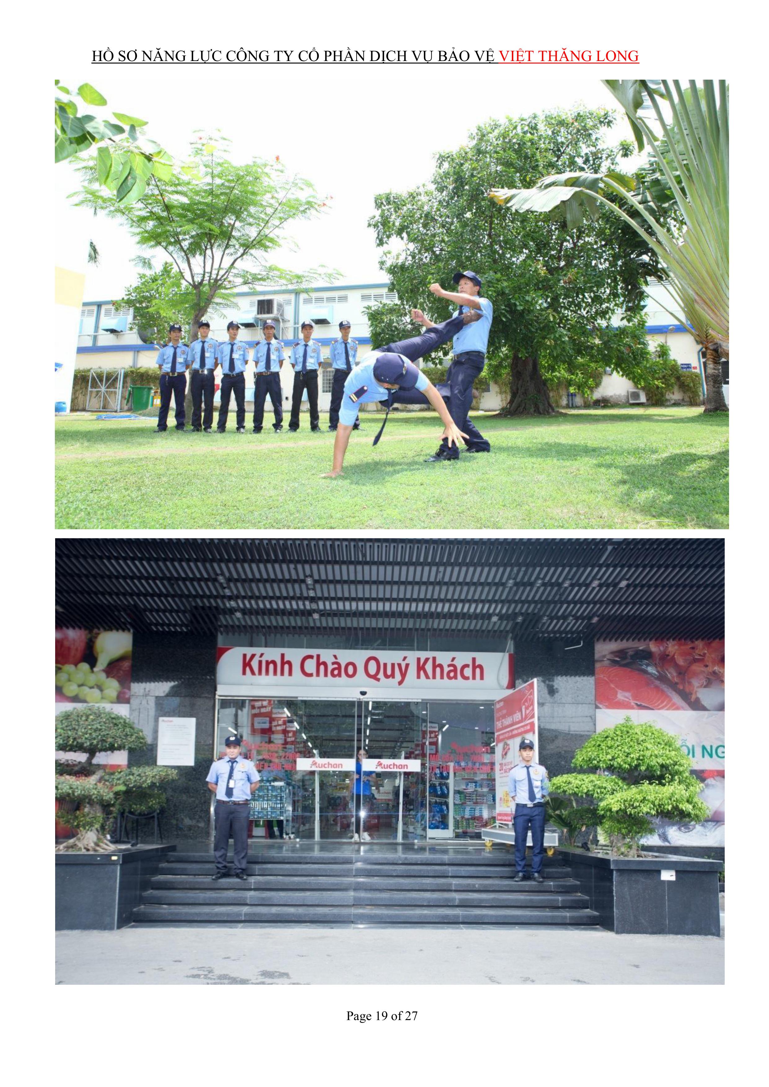 Khách hàng tại dịch vụ bảo vệ Việt Thăng Long