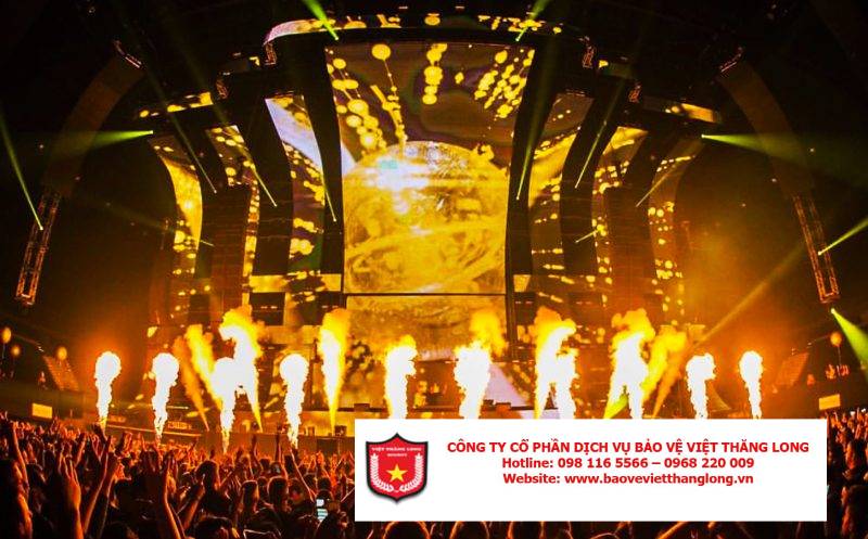 Bảo vệ sự kiện âm nhạc ngoài trời – rủi ro đặc thù