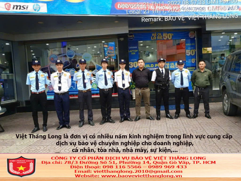 Quy trình triển khai dịch vụ bảo vệ chuyên nghiệp