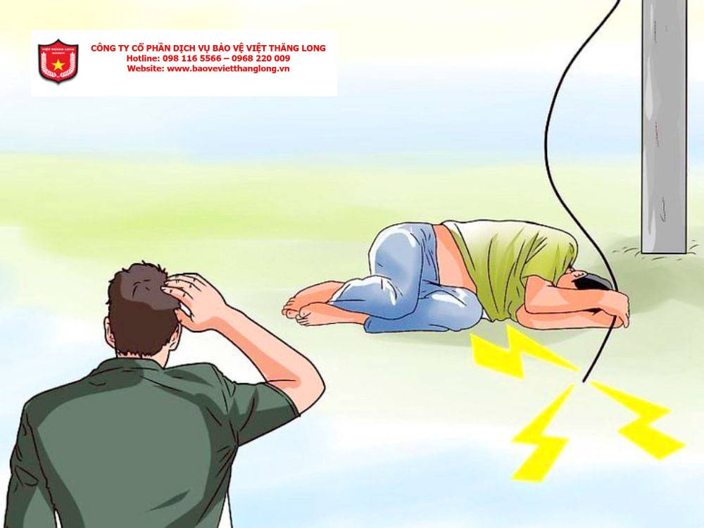 Biện pháp xử lý điện giật của nhân viên bảo vệ